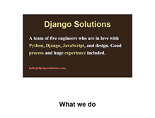 Tablet Screenshot of djangosolutions.com